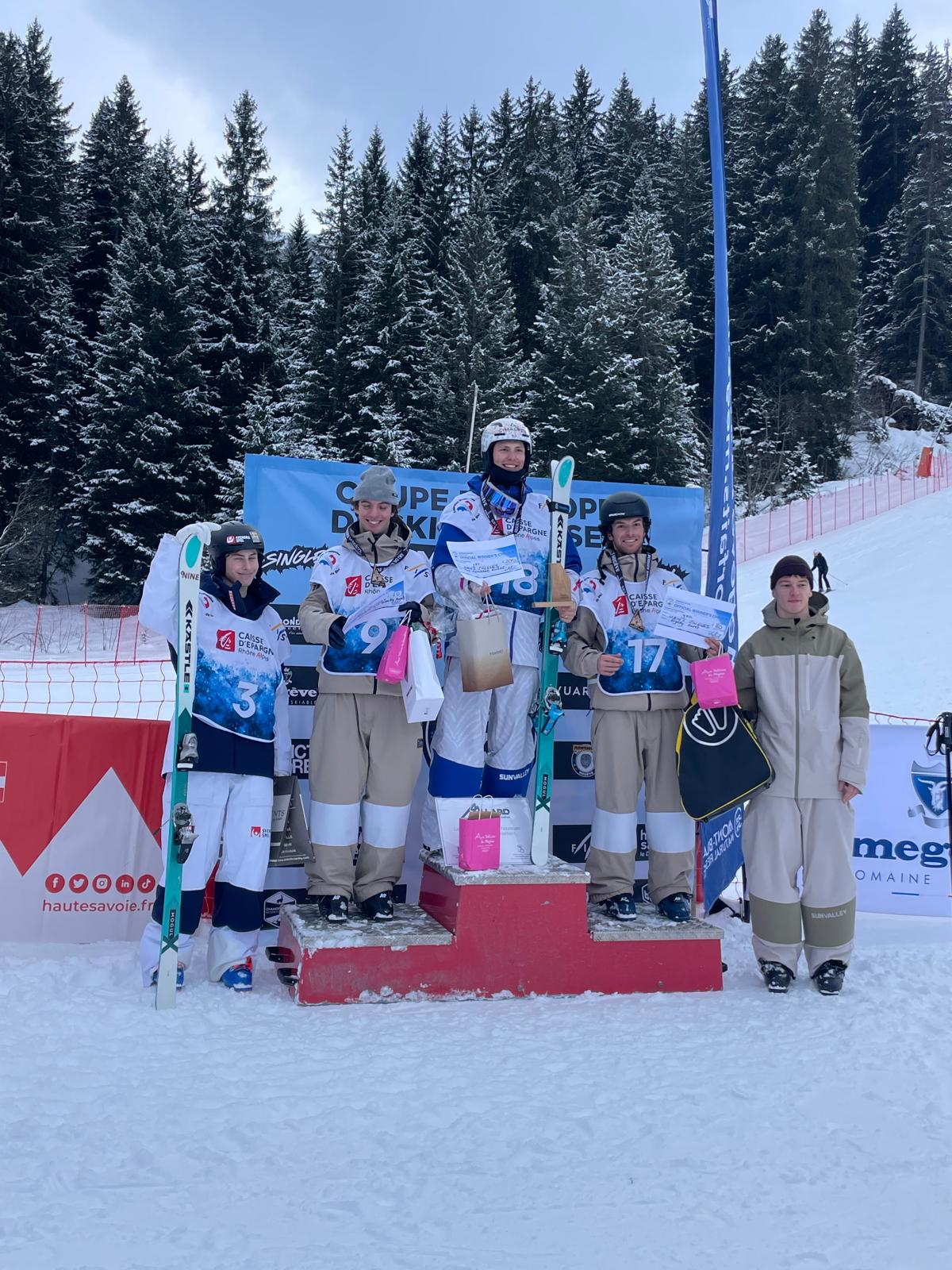 Coupe d'Europe de Ski de Bosses - podium hommes