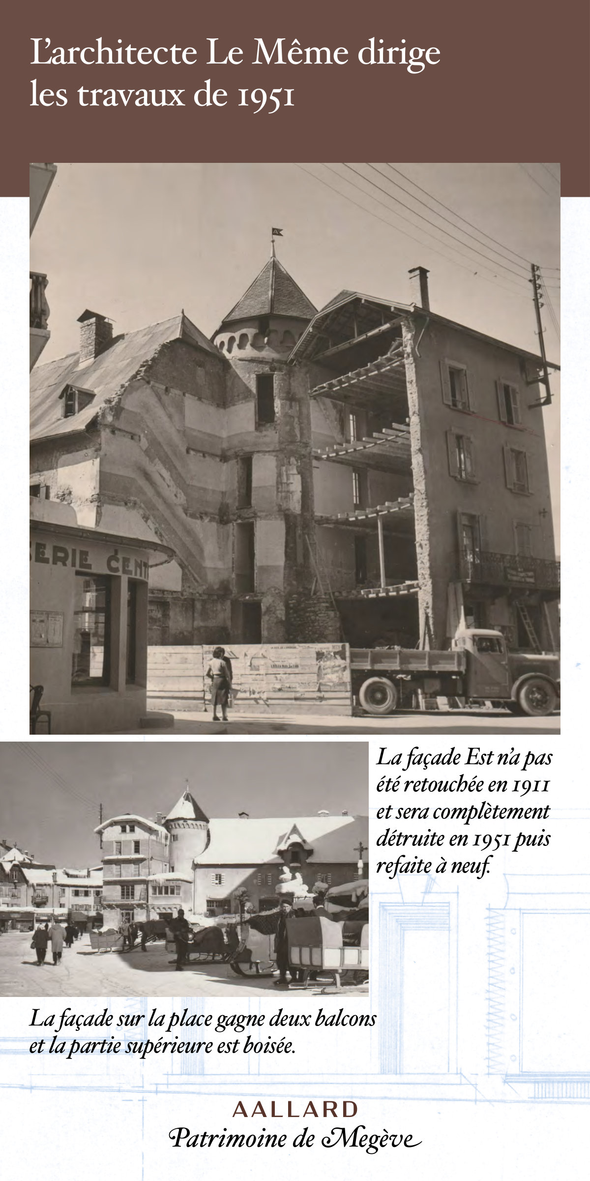 Panneau 07 : 1951 : Le Même dirige les travaux